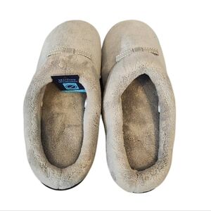 Isotoner Memory Foam Washable Slippers in Grey Size XL